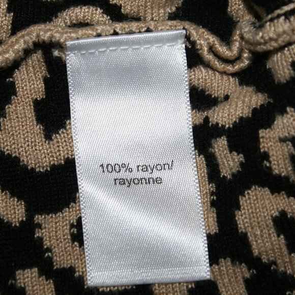 MAURICES Sweater Tunic Animal Print Leopard Cheetah Dolman Sleeve Oversized LG - Picture 6 of 12